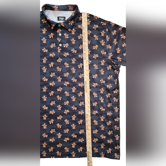 Waggle The GOAT Collection Golf Polo Shirt Mens 2XL Tiger Woods Print - Picture 7 of 10